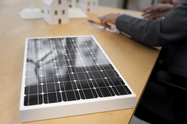 Pannelli solari per una casa smart.