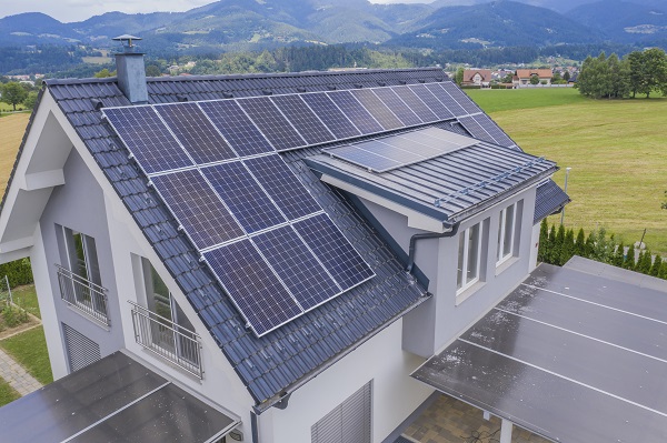 Pannelli fotovoltaici domestici.